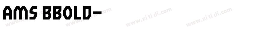 ams bbold字体转换